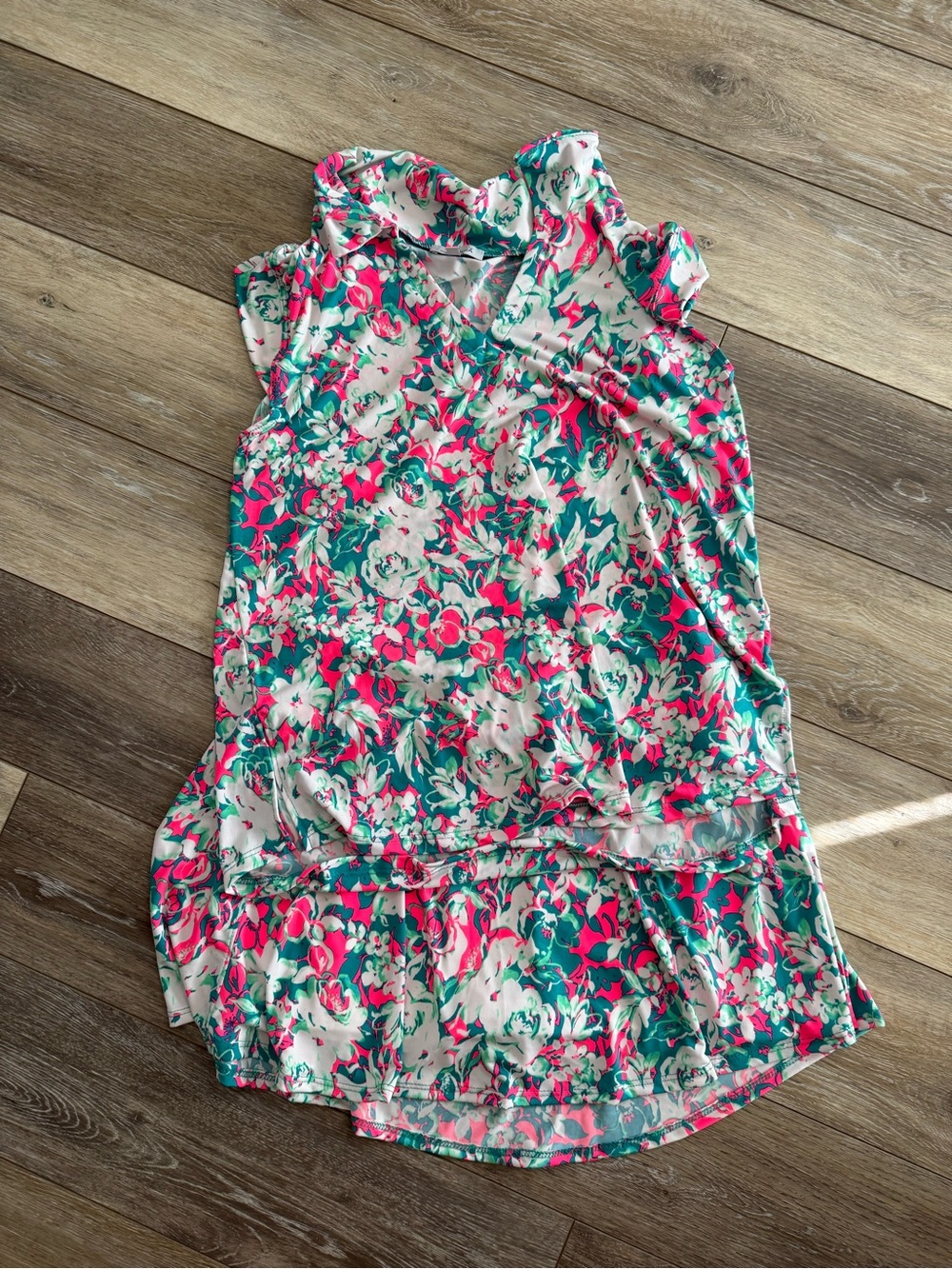 White Birch Floral Two-Piece Skort Set – Size Large